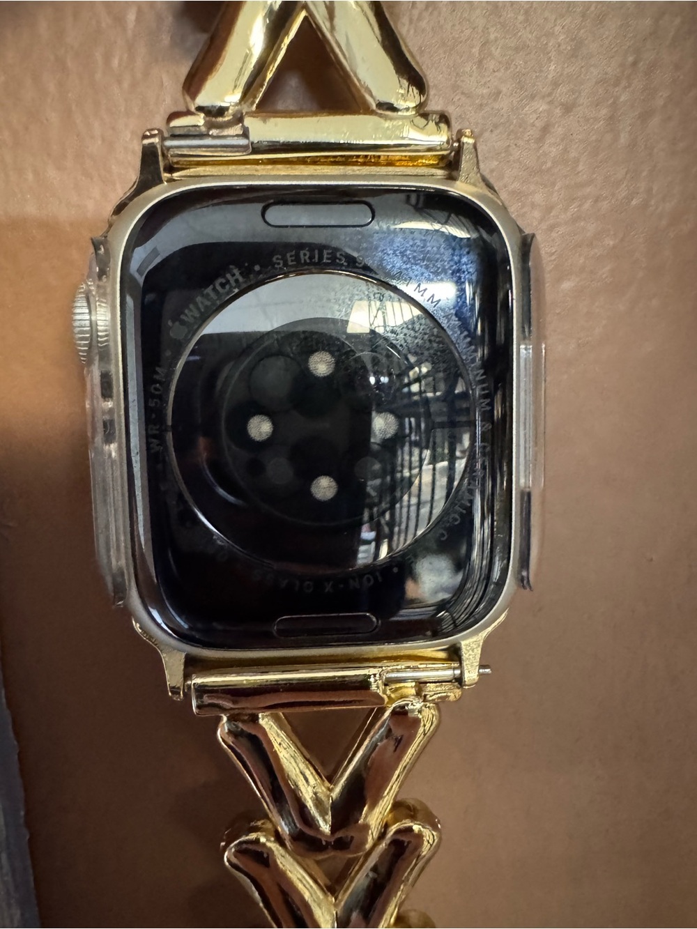 Apple Watch Series 9 with Gold Link Bracelet